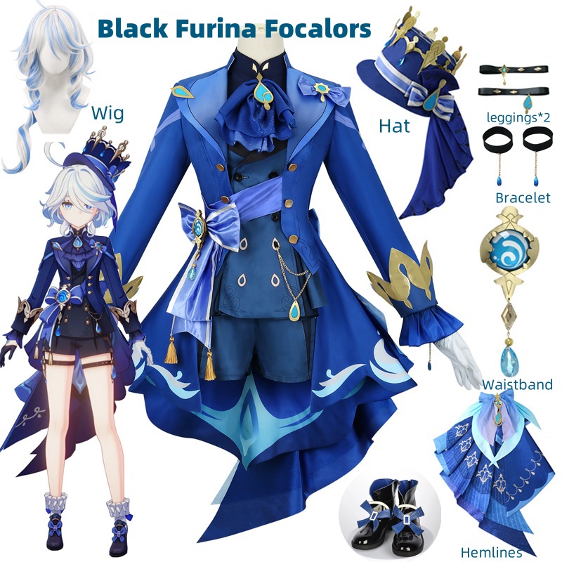 Violet Evergarden Dress - Furina Cosplay Costume Wig Hair Impact