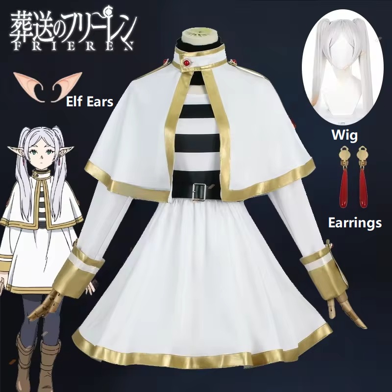 Violet Evergarden Dress - Sousou No Frieren Cosplay Costume Wig