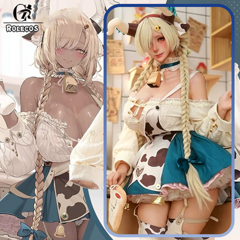 Anime Cosplay Maid - ROLECOS Game Azur Lane Owari cow
