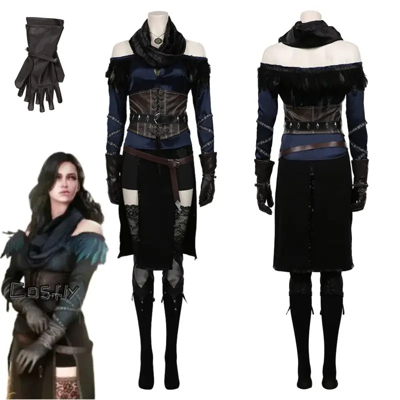 Anime Cosplay Youtube Shorts - Yennefer Cosplay Fantasia Costume Disguise for