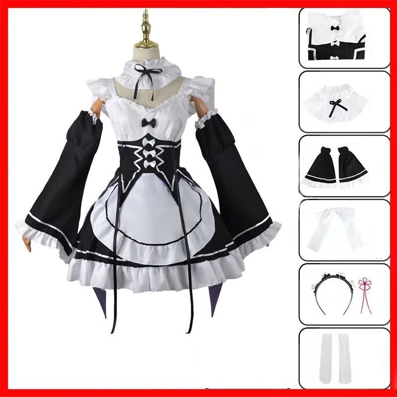 Anime Re:zero Kara Hajimeru Is - đánh giá và giá Re Zero Rem Wig