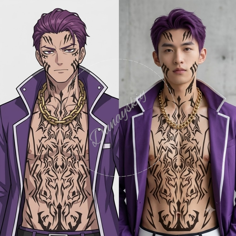 Matthias Ricardo Black tribal  - đánh giá và giá Anime Cosplay Face