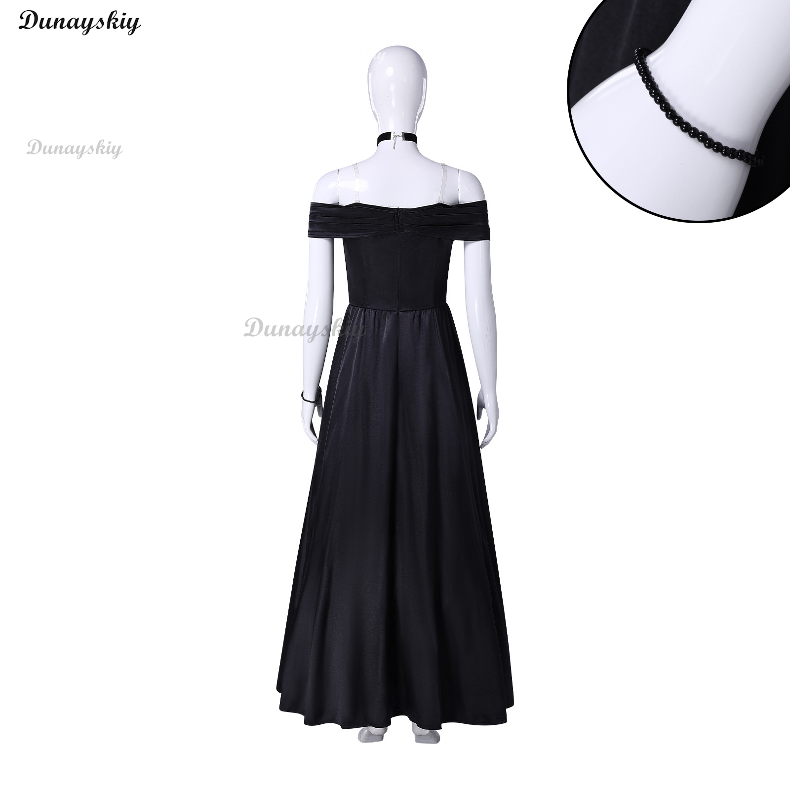 Elegant Long Black Satin Weddi - đánh giá và giá Anime Cosplay For Couples