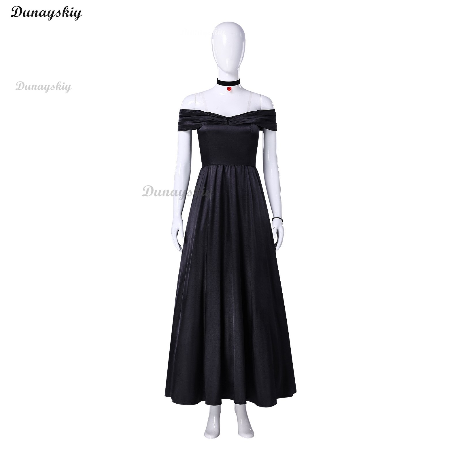 Elegant Long Black Satin Weddi - đánh giá và giá Anime Cosplay For Couples