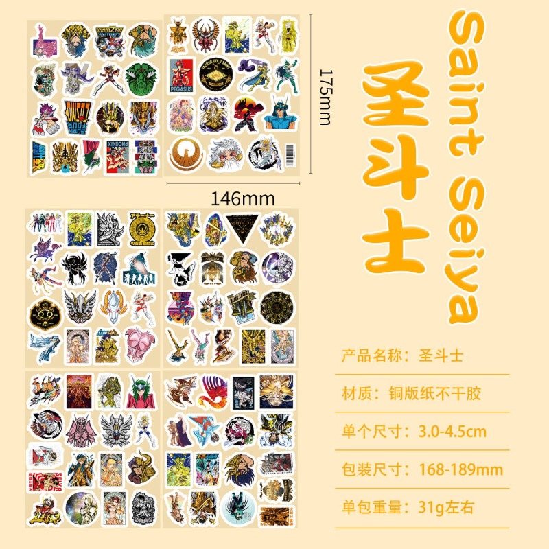 101Pcs Saint Seiya Anime Stick - đánh giá và giá Anime Cosplay Japan