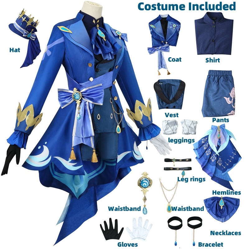 Furina Cosplay Costume Wig Hai - đánh giá và giá Violet Evergarden Dress