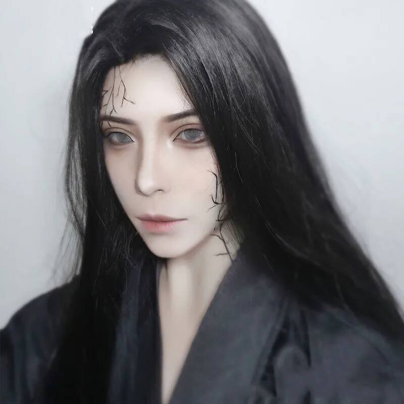 Men Hanfu Long Straight Hair A - đánh giá và giá Anime Cosplay Japanese