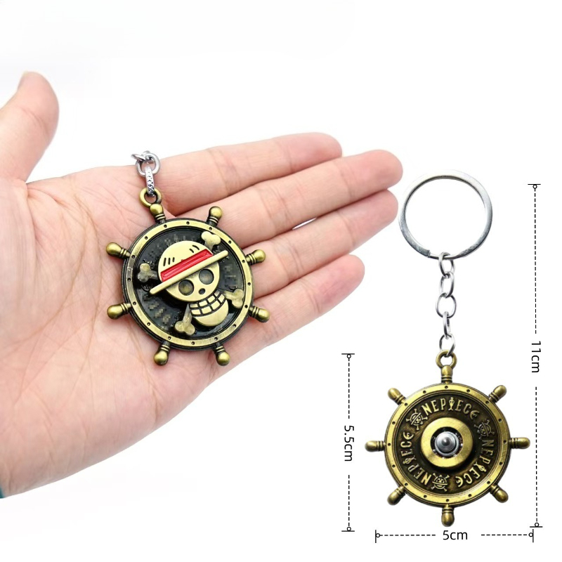 Rotating keychain, Luffy's Str - đánh giá và giá One Piece Straw Hat