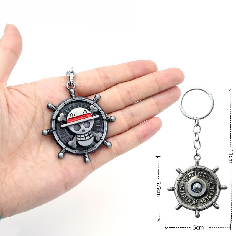 Rotating keychain, Luffy's Str - đánh giá và giá One Piece Straw Hat
