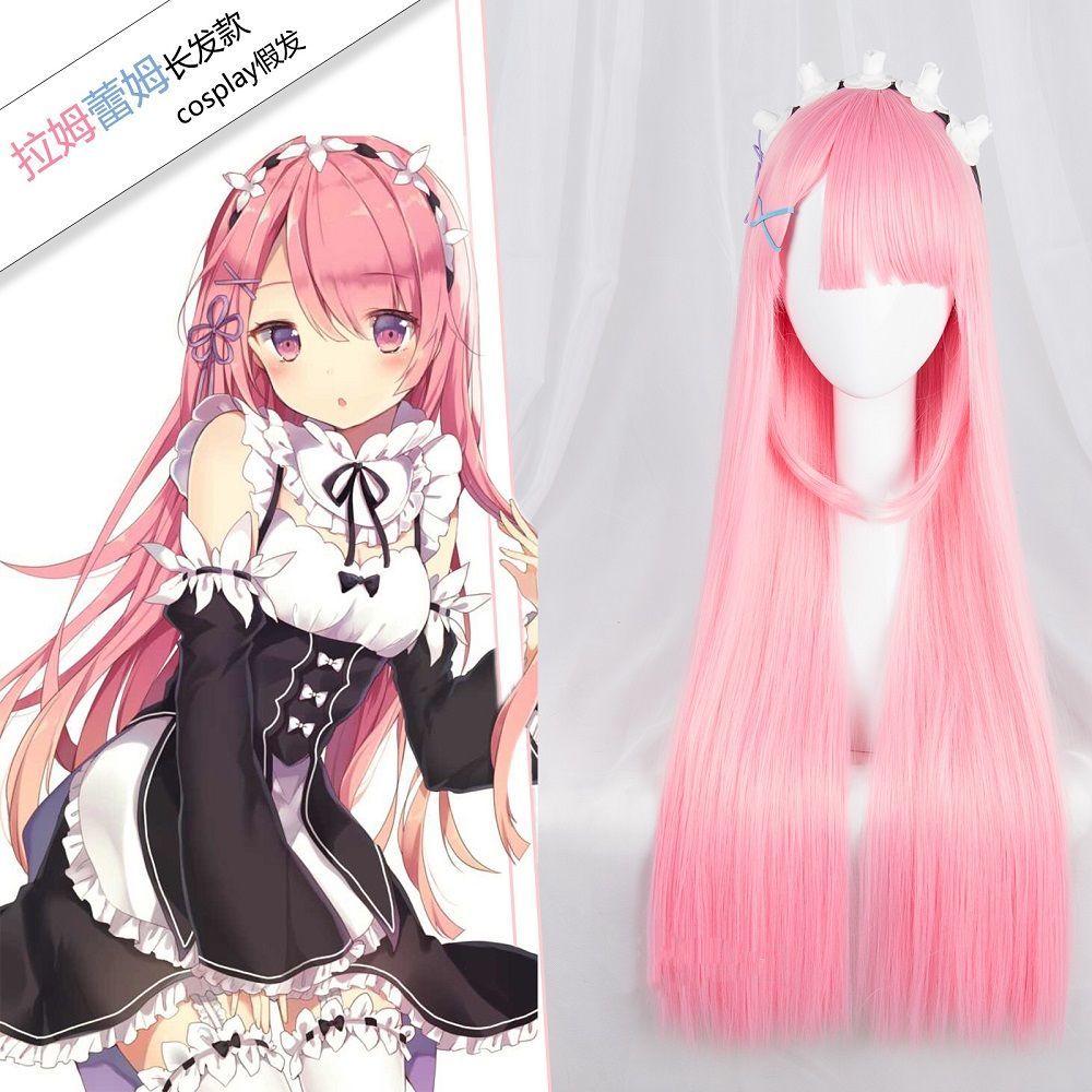 Re Zero Ram & Rem Cosplay Wig  - đánh giá và giá Re Zero Rem Wig