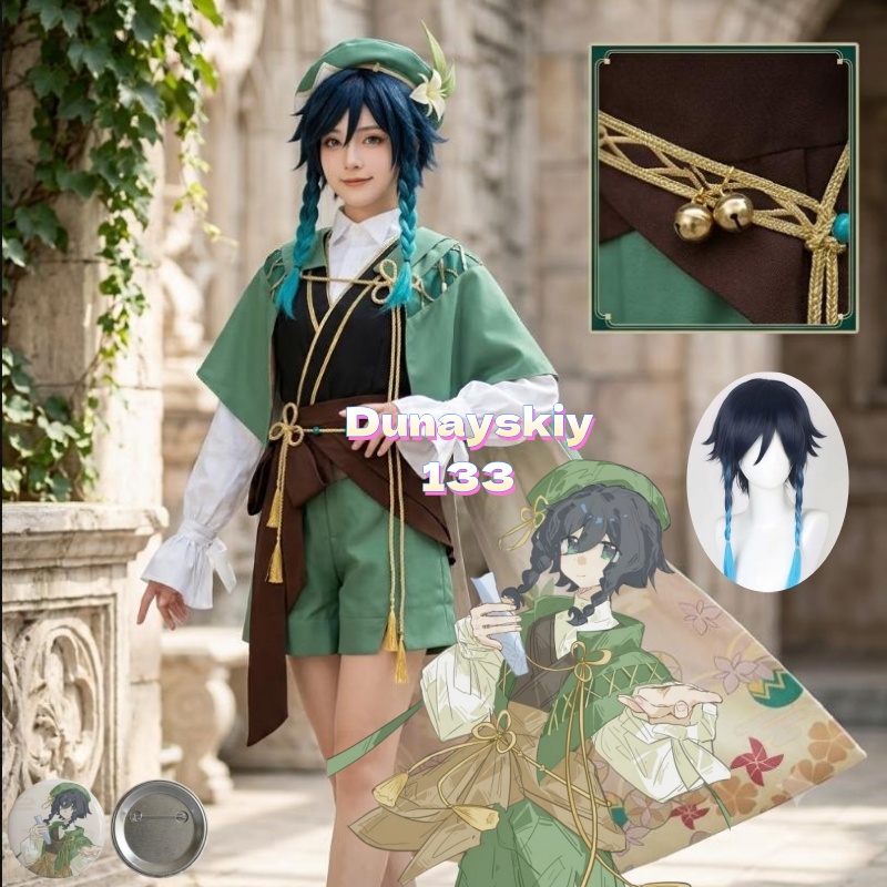 Game Genshin Impact Venti 1/3  - đánh giá và giá Anime Cosplay Kimono