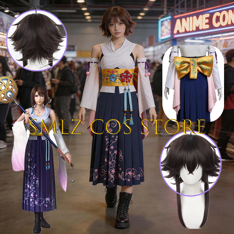 Smlz FFX Yuna Cosplay Anime FF - đánh giá và giá Anime Cosplay Outfit