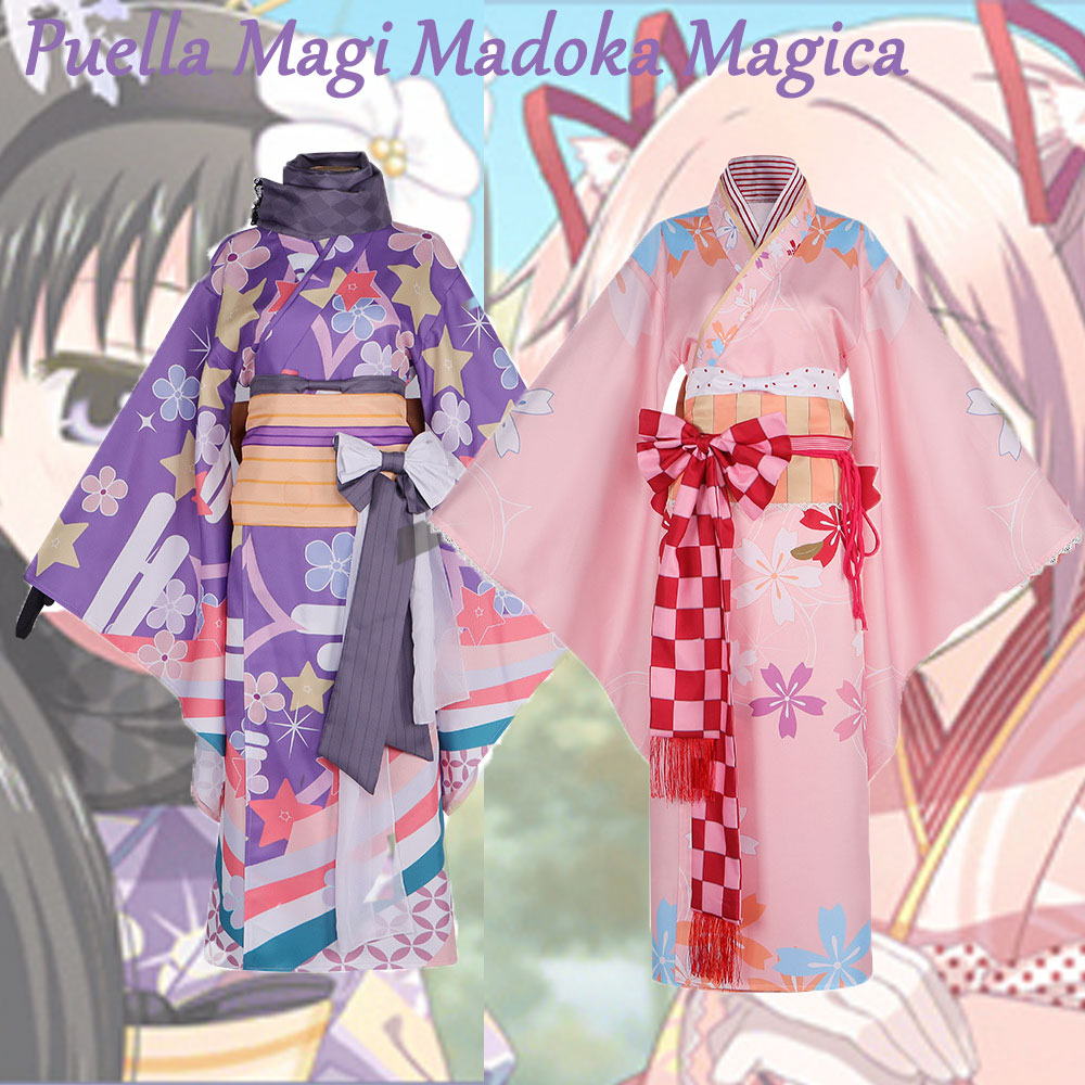 Puella Magi Madoka Magica Cosp - đánh giá và giá Anime Cosplay Kimono