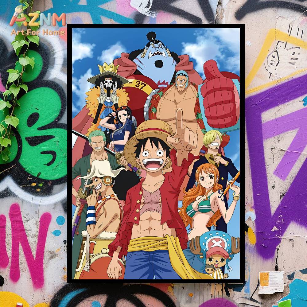 AZNM One Piece Unframed Canvas - đánh giá và giá One Piece Straw Hat