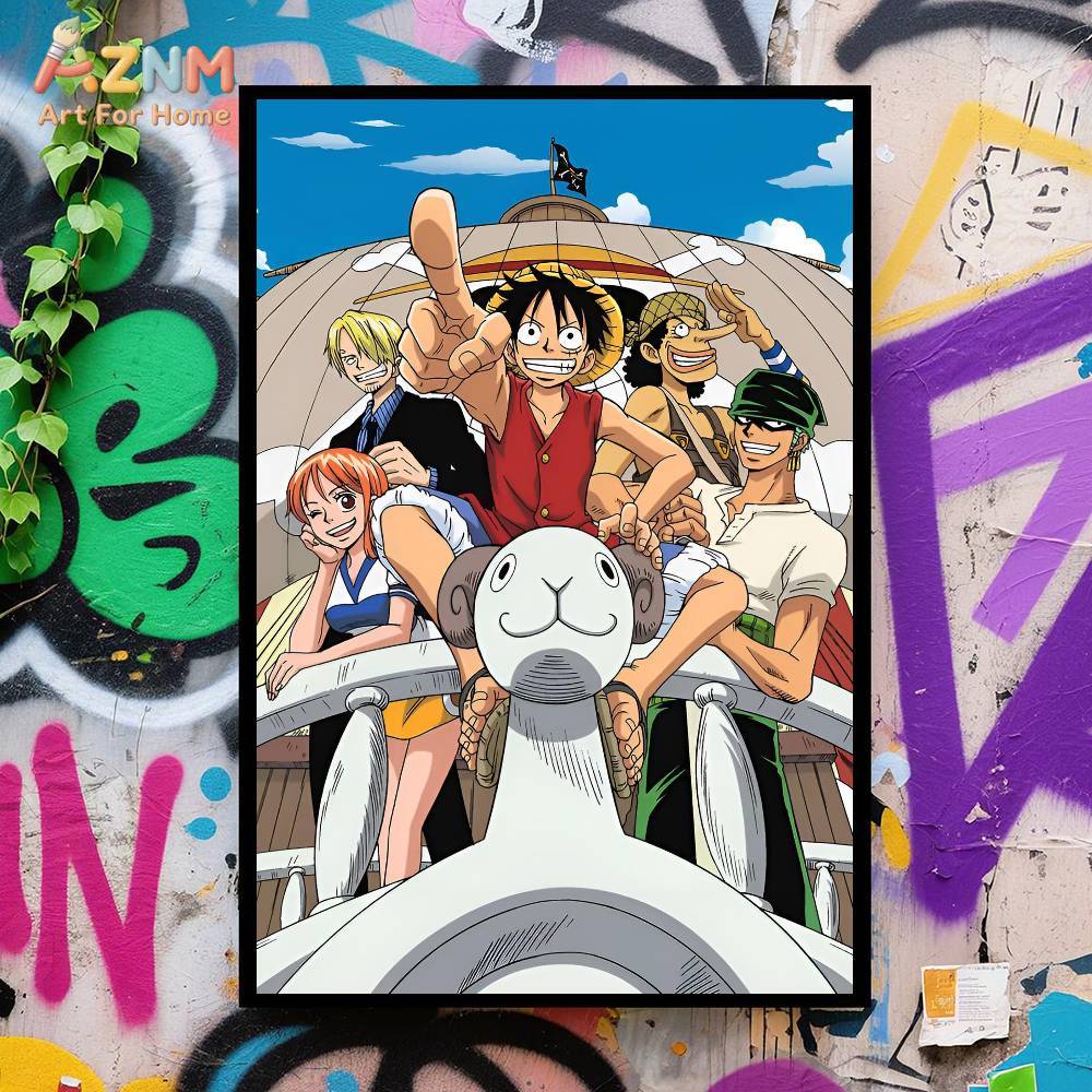 AZNM One Piece Unframed Canvas - đánh giá và giá One Piece Straw Hat
