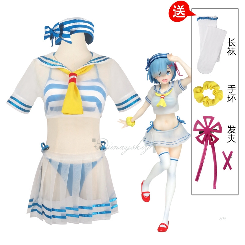 Rem Cosplay Costume Re:Life In - đánh giá và giá Re Zero Rem Wig