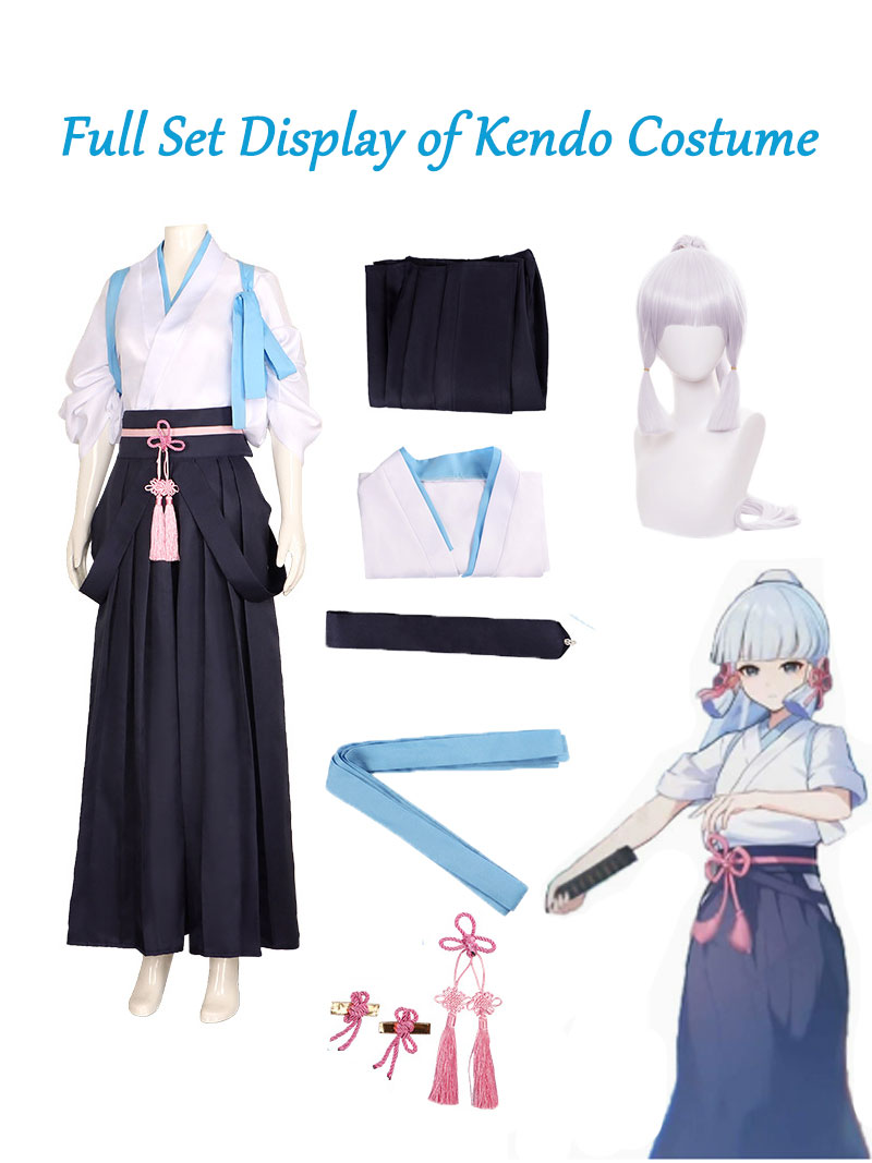 Kamisato Ayaka Cosplay Kimono  - đánh giá và giá Anime Cosplay Kimono