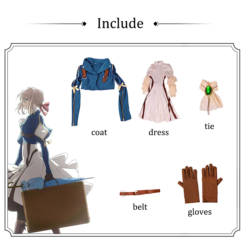 Violet Evergarden Cosplay Cost - đánh giá và giá Violet Evergarden Dress