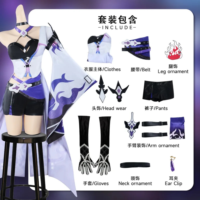 In Stock Acheron Cosplay Costu - đánh giá và giá Anime Cosplay Youtube Shorts