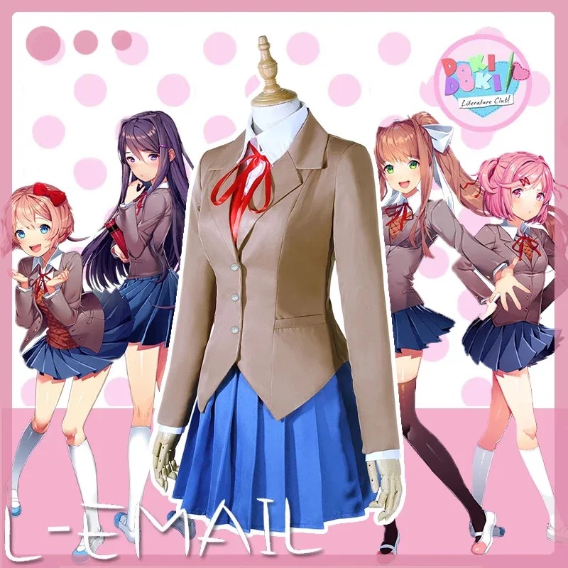 Sayori Yuri Natsuki Monika Cos - đánh giá và giá Anime Cosplay Youtube Shorts