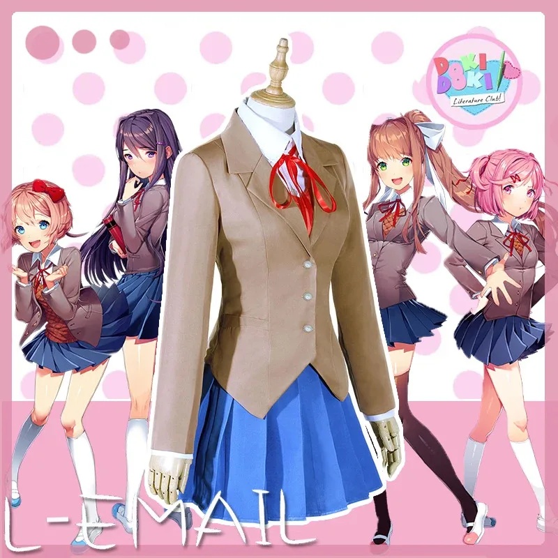 Sayori Yuri Natsuki Monika Cos - đánh giá và giá Anime Cosplay Youtube Shorts