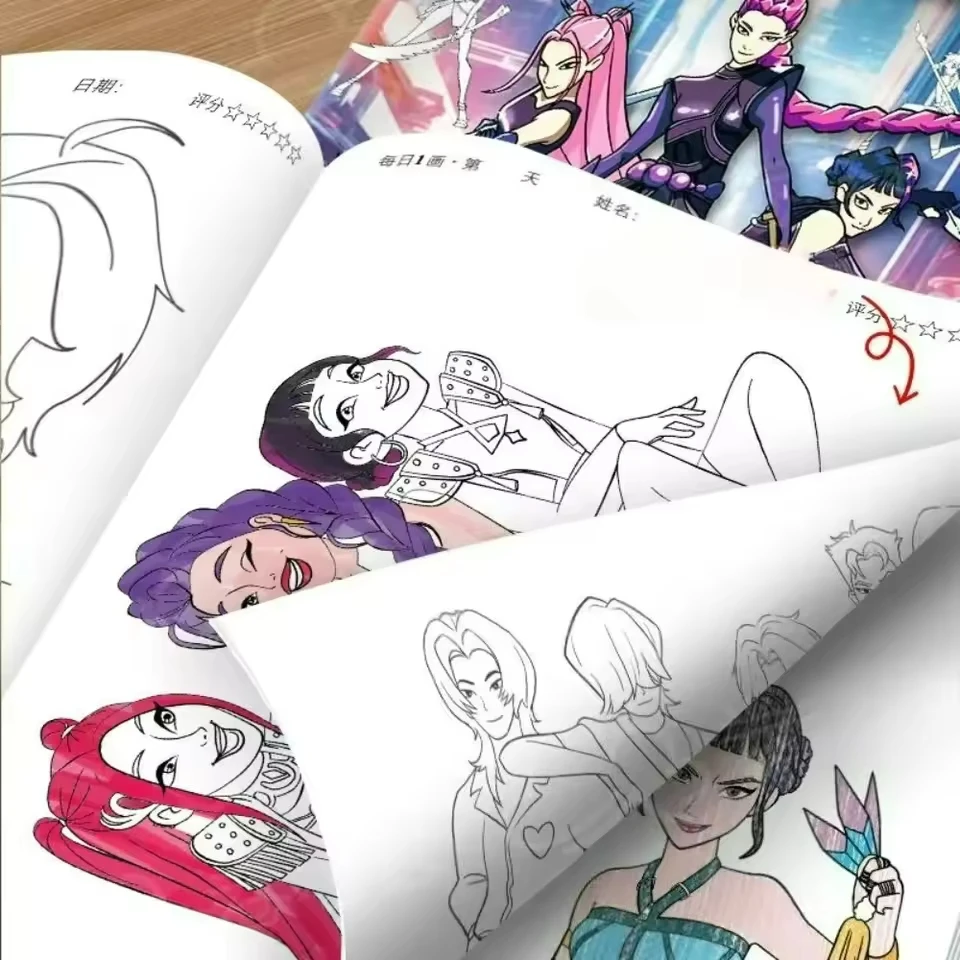 Cute Anime Girls Coloring Book - đánh giá và giá Anime Cosplay Coloring Pages
