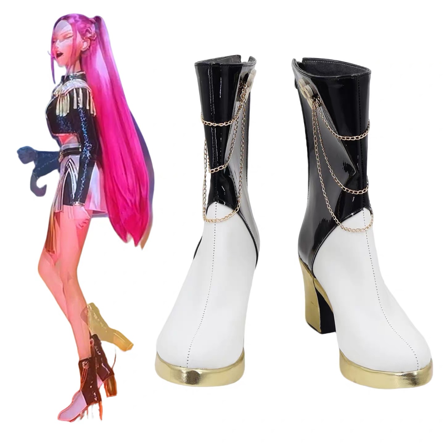 Zoey Mira Rumi Boots Black Gol - đánh giá và giá Anime Zoey Cosplay