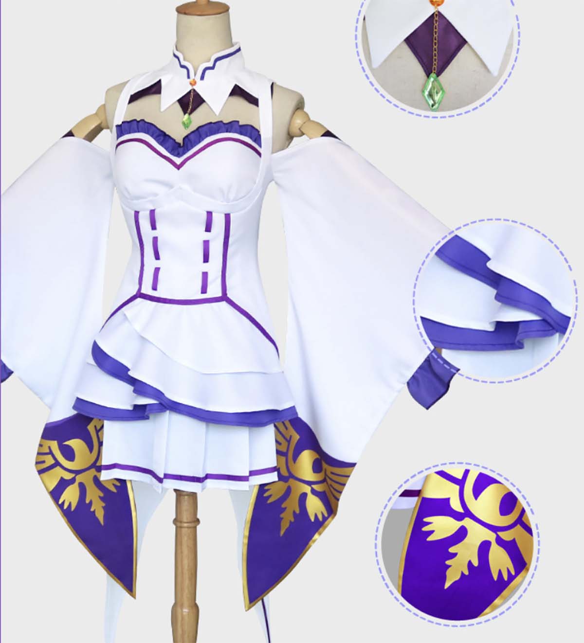 Halloween Anime Re:Life In a D - đánh giá và giá Re Zero Rem Wig