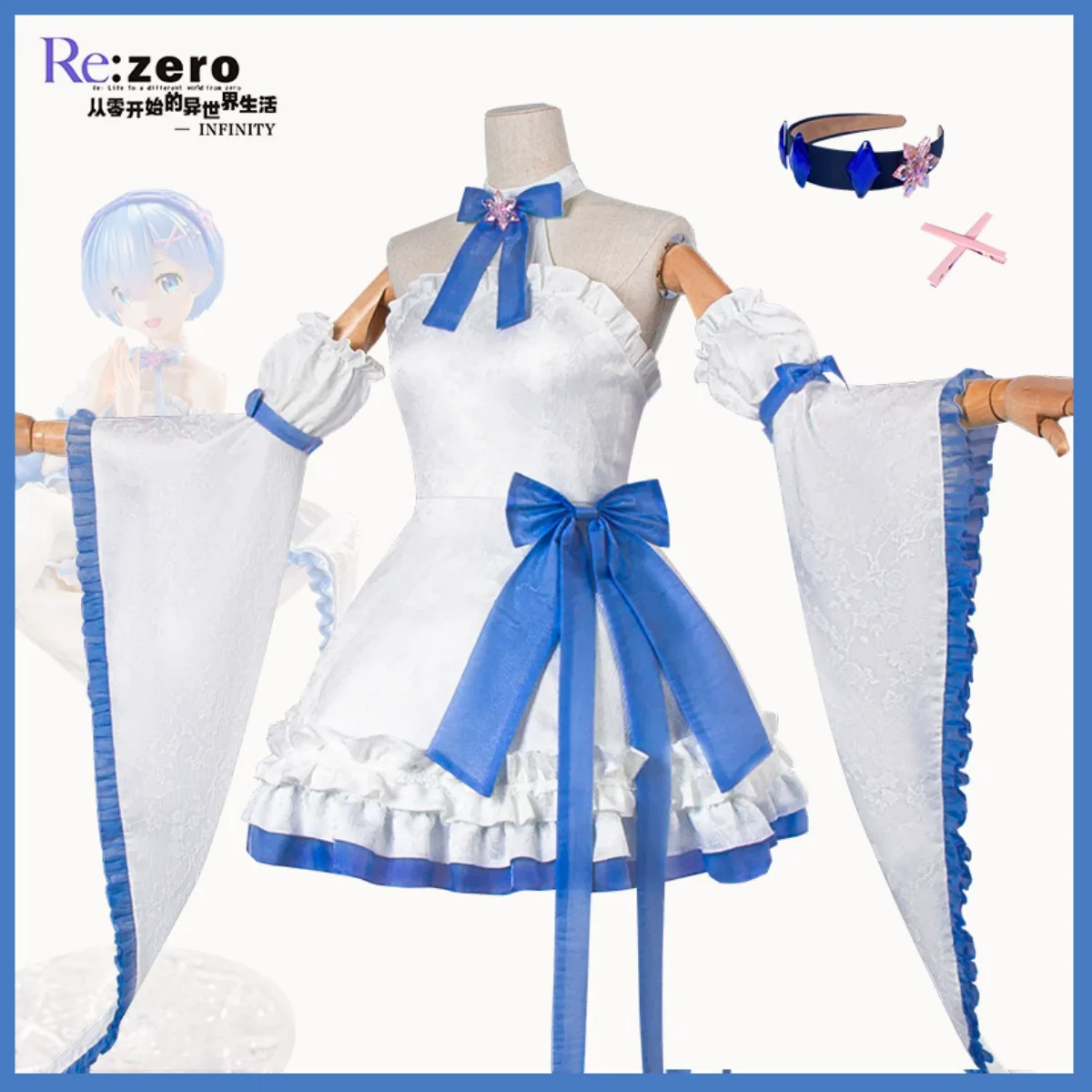 XqAnime Re:Life in A Different - đánh giá và giá Re Zero Rem Wig